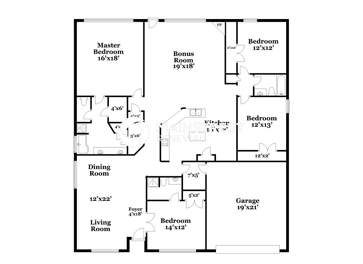 Floor Plan - Deep Creek Pl