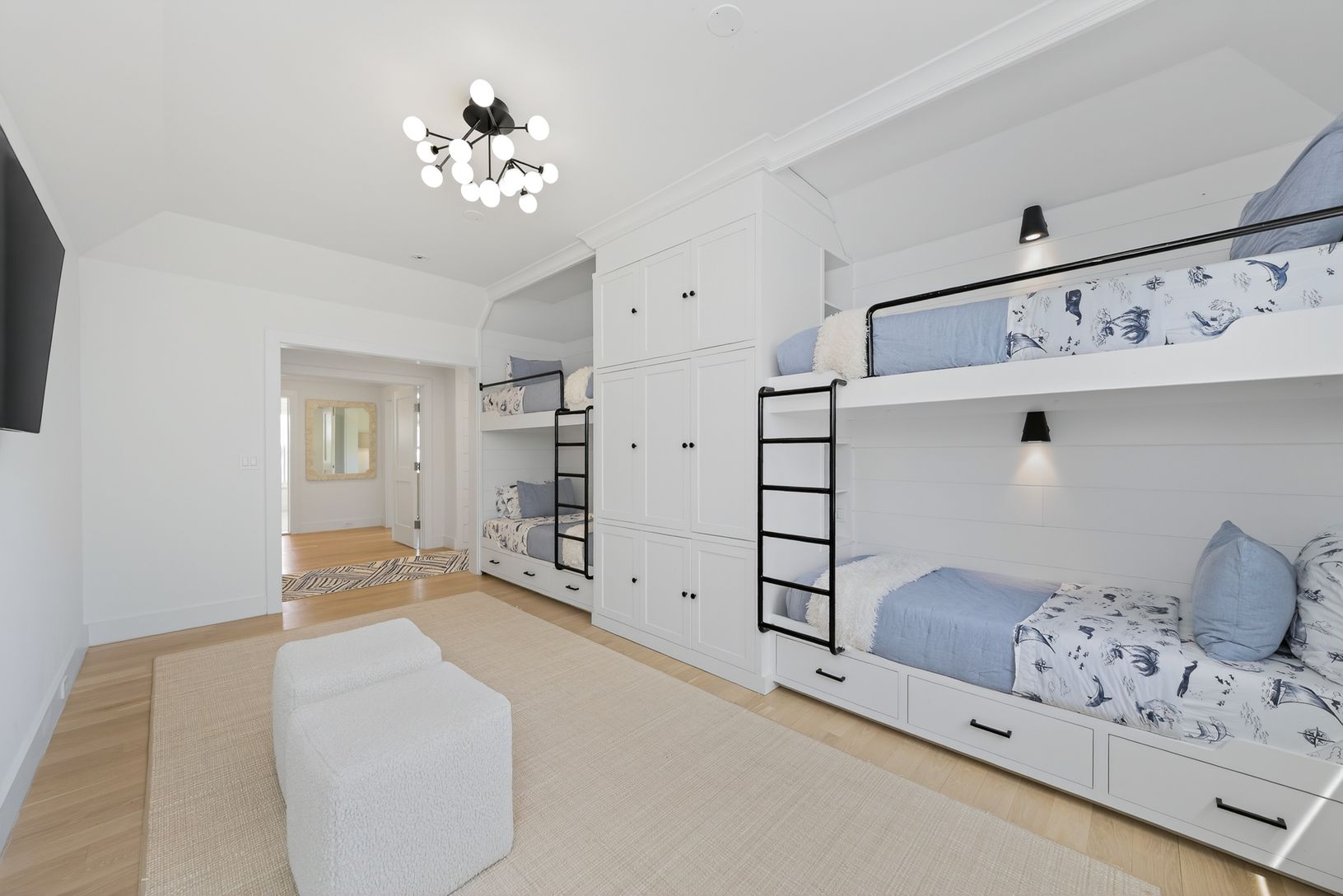 4 bunks with storage 