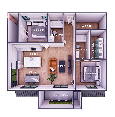 Floor plan B1