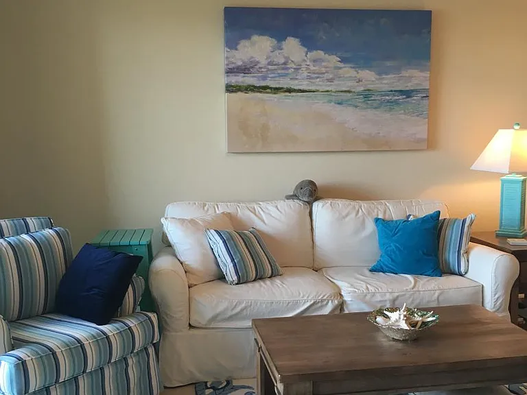 Living Room has Pull Out Upgraded Mattress