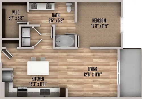 Floor plan A1A