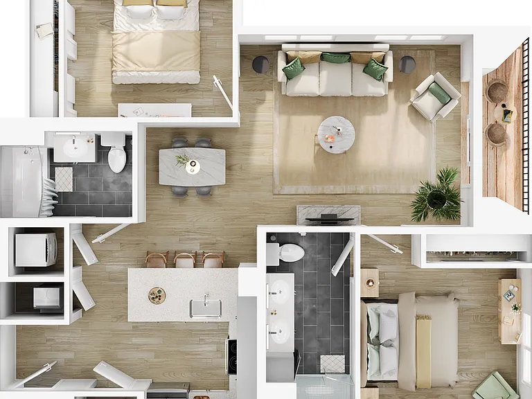 Explore this contemporary apartment designed for effortless living with style. Explore this contemporary apartment designed for effortless living with style.