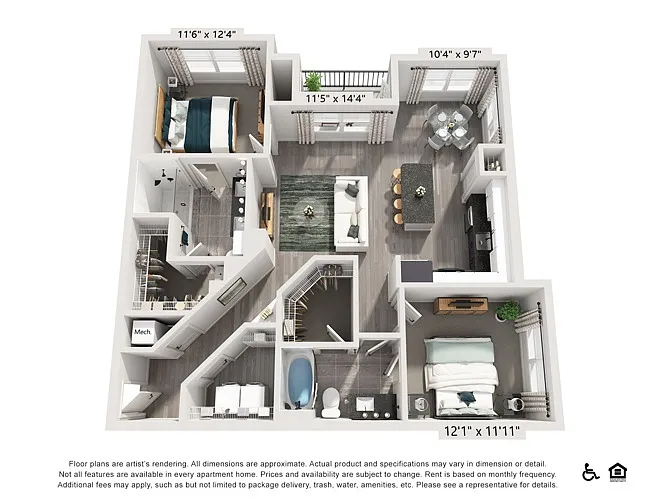 Floor plan B1B