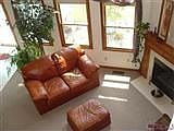 View of great room from overlook on second floor.