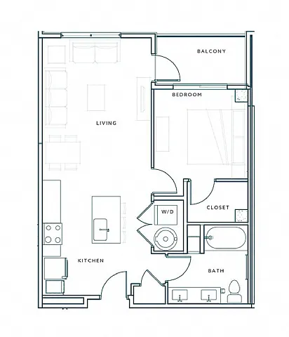 Floor plan 1E