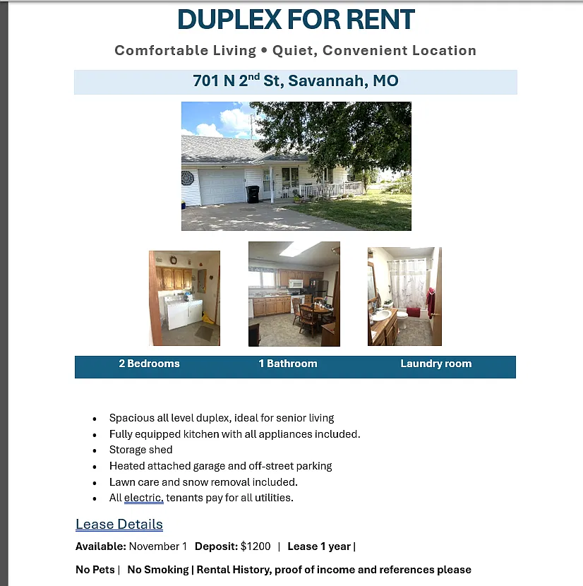 2 bed, $1,100 — Photo 1