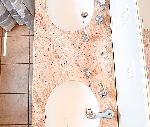 Granite his and hers sinks