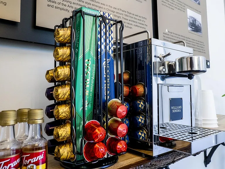 We offer complementary coffee to residents and their guests.