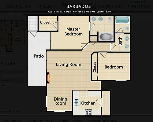 Floor plan Barbados