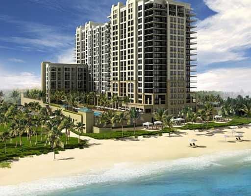 Ocean front building with full service