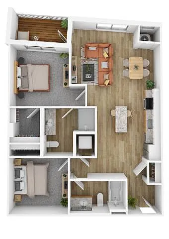 Floor plan Palm (BLDG II)