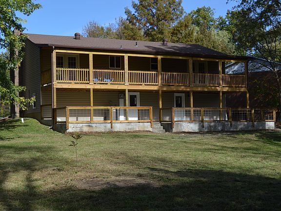 Full covered deck on back