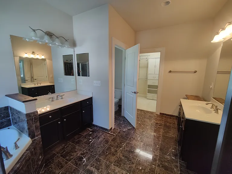Master Bath with Toilet Room and Closet