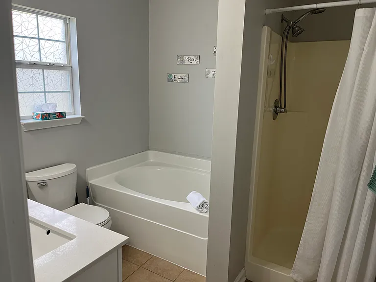 Bathroom #1 - Shower and Soaking Tub
