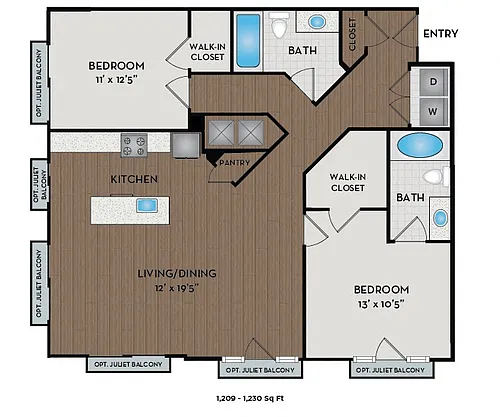 Floor plan Lagerfeld / Broadway