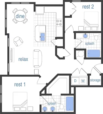 Floor plan Bayshore