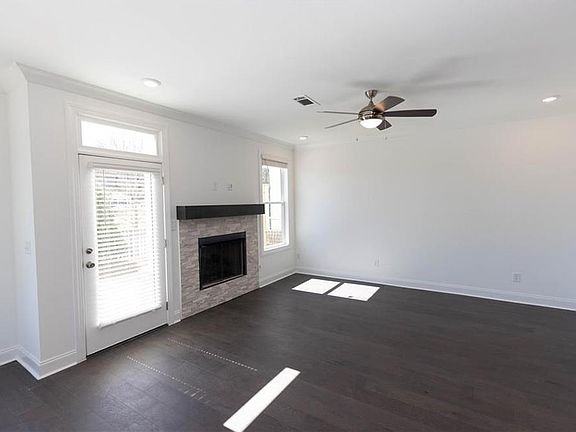 Family room with cozy fireplace