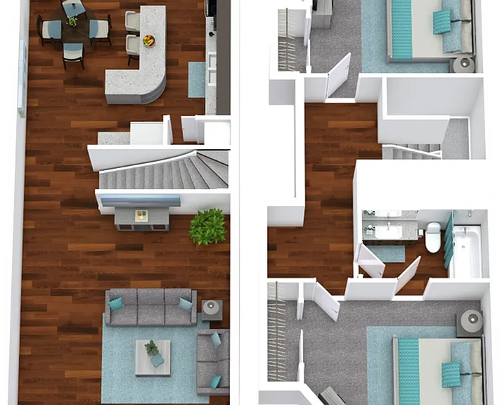 Two Bed 2 Bath Townhome Two Bed 2 Bath Townhome