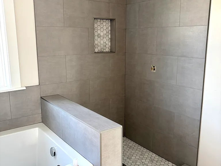 Primary bathroom shower