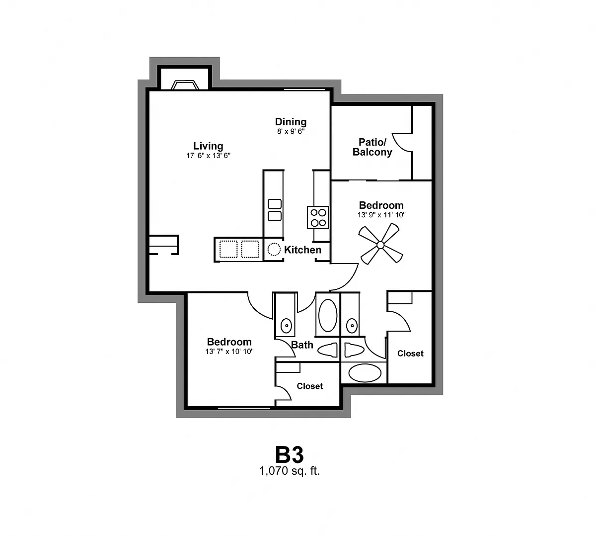 Floor plan B3