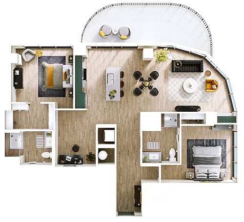 Floor plan B12 - Penthouse