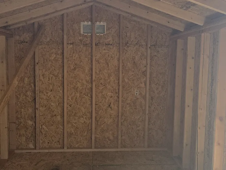 Shed interior