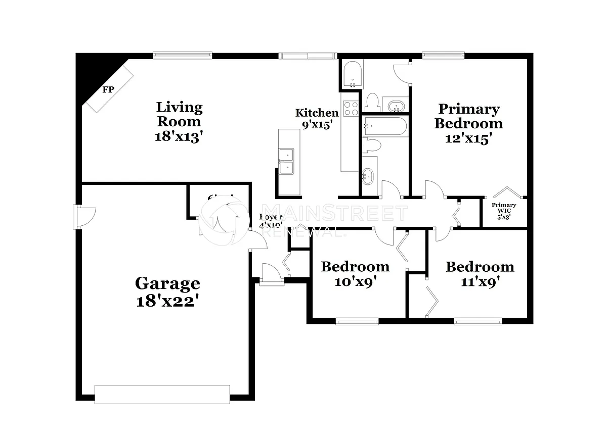 Floor Plan - 10129 Isaac Dr