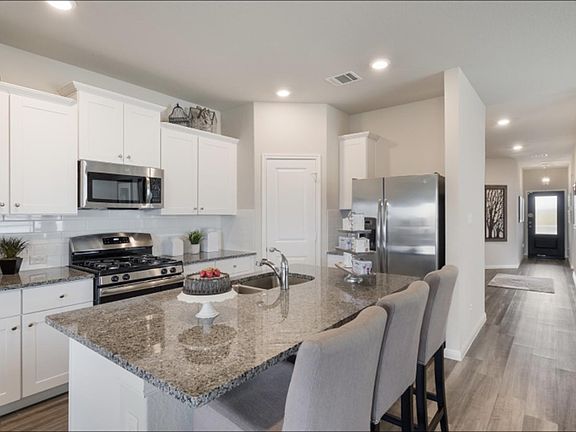 Kitchen is open to living room!