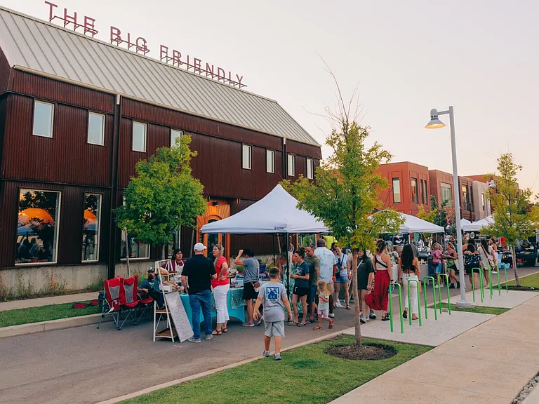 The Big Friendly during a Farmers Market