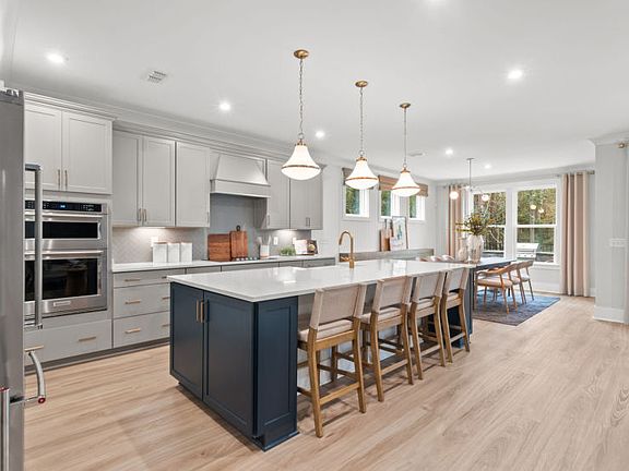Large Kitchen Island for storage extra seating.