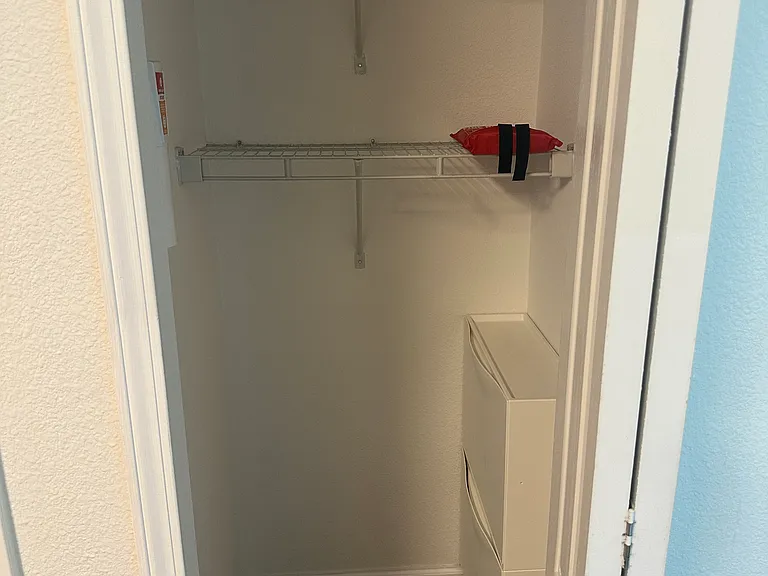 Closet with shoe storage