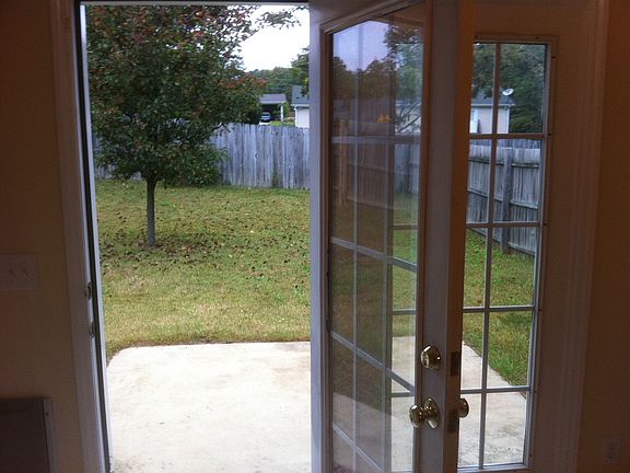 Fenced yard from Kitchen
