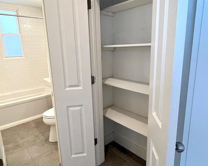Linen Closet and Bathroom