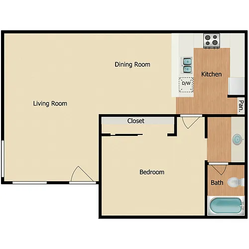 Floor plan Plan D