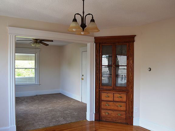 dining room built-in and living room