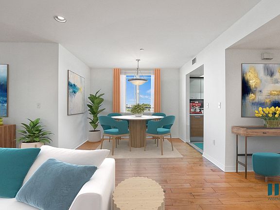 Front Entryway and Dining Room with Vinyl Flooring