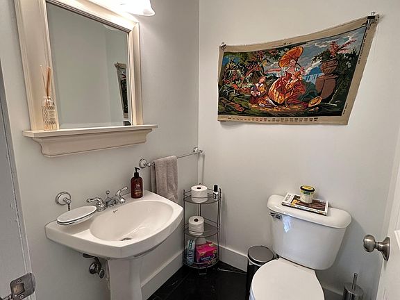 Bathroom near side entrance