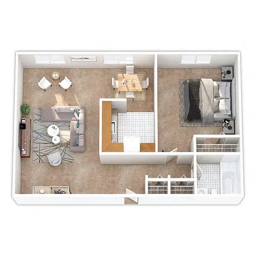 Floor plan One Bedroom