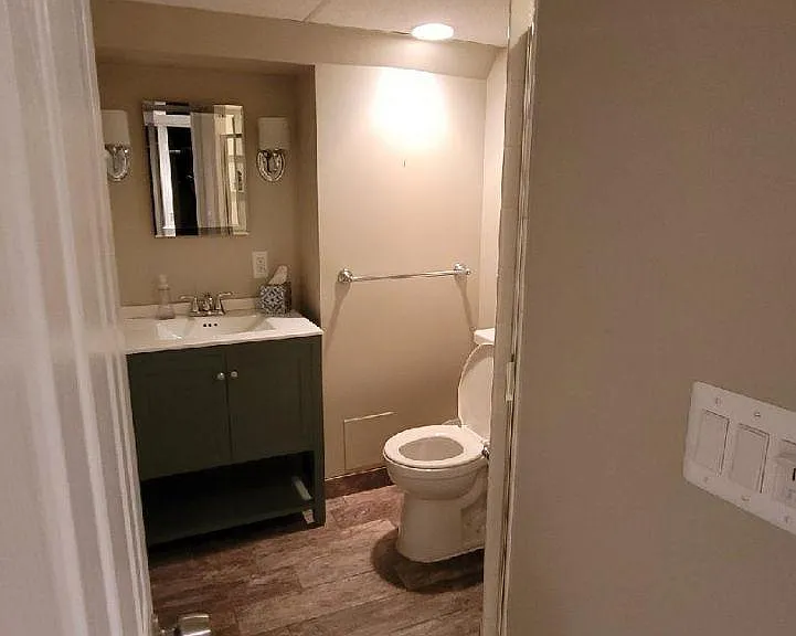 Bathroom in basement