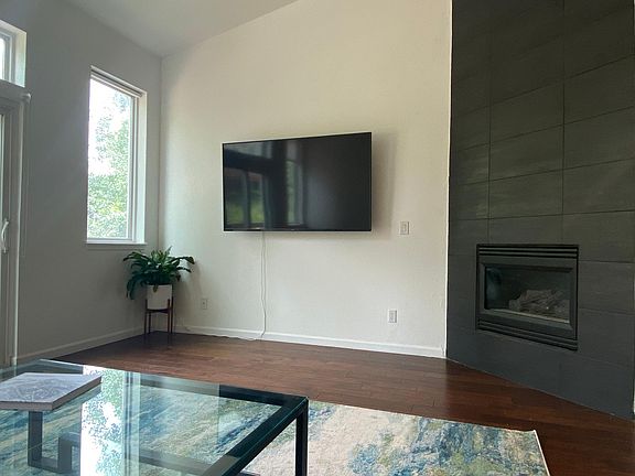 New fireplace and brand new 70" smart TV