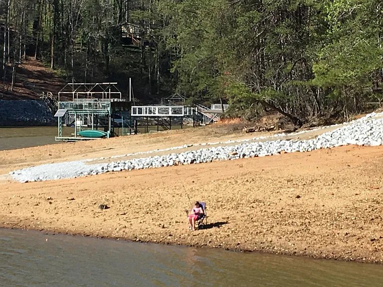 Newly renovated boat ramp