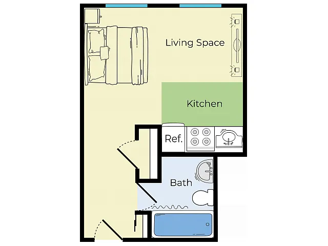 Floor plan Studio