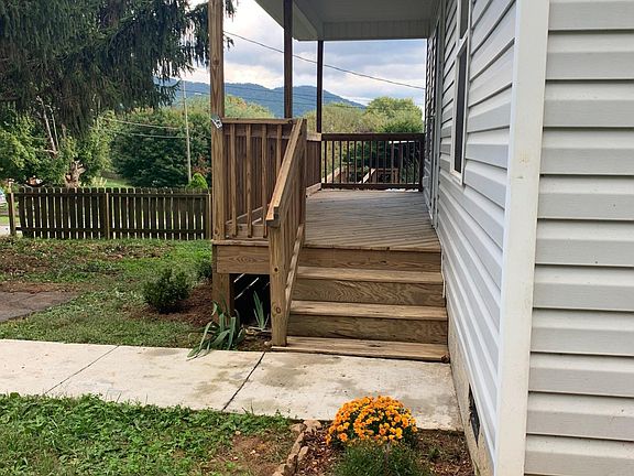 front porch with mountain views