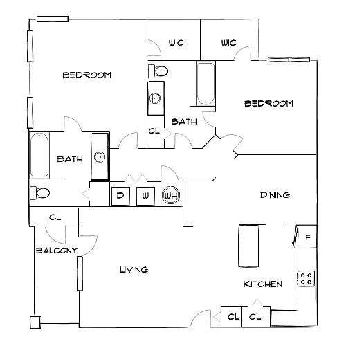 Floor plan Design 2B20 Premier 3