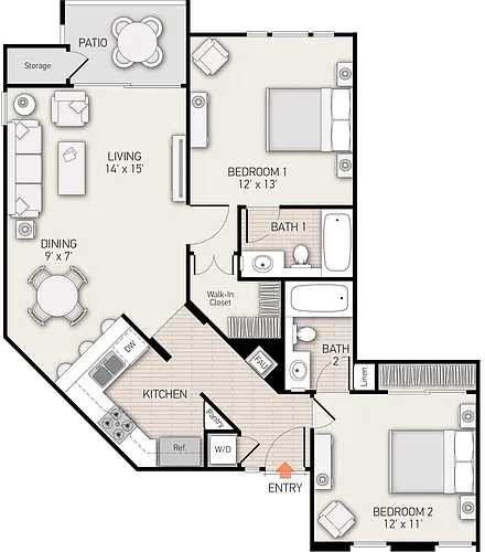 Floor plan Plan G