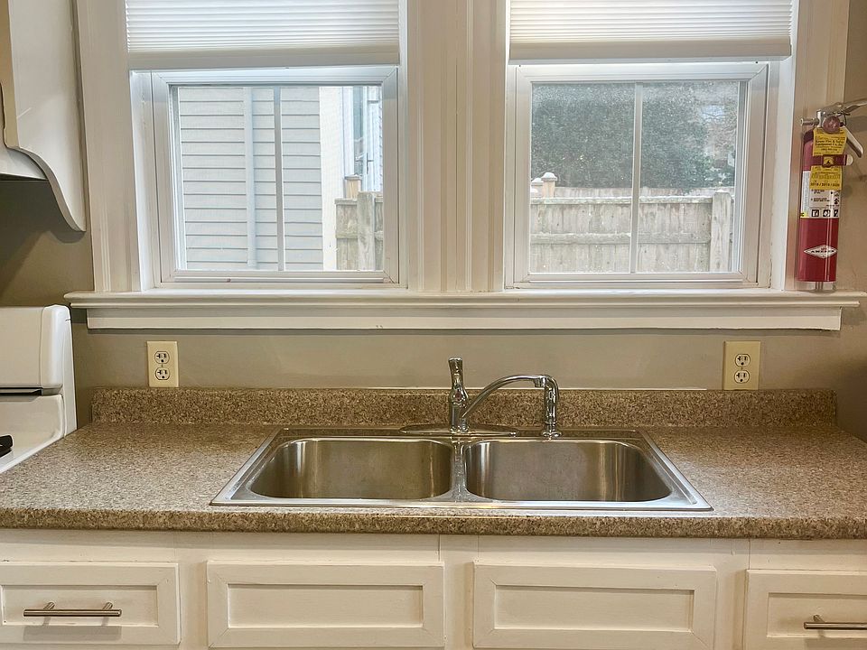 Double windows over the kitchen sink