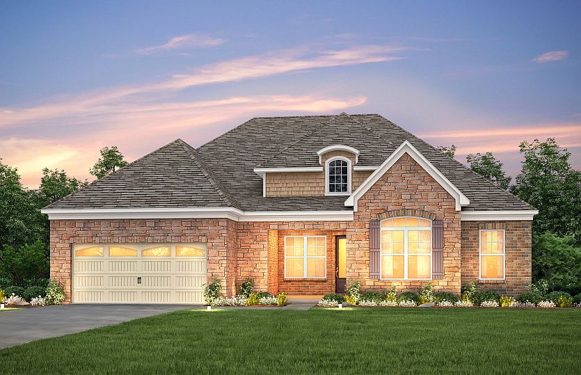 Southampton Exterior 8 features Stone, Brick, Shakes and Covered Front Porch