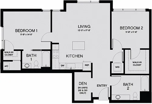 Floor plan Plan 2B
