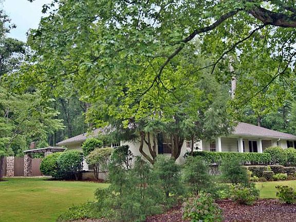 Landscaped corner lot.