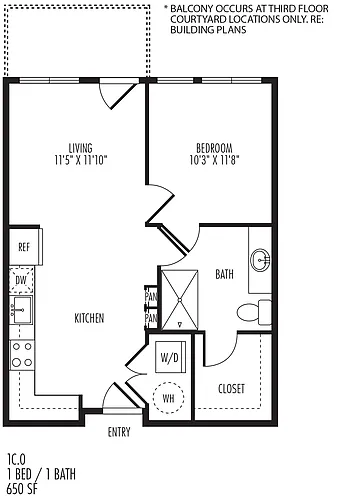 Floor plan 1C